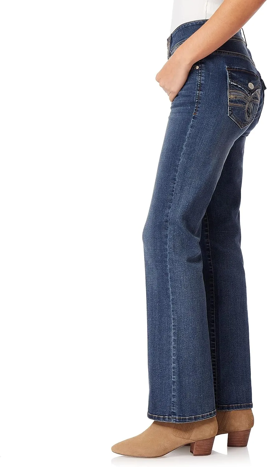 Angels Forever Young Women's Curvy Bootcut Mid-Rise Jeans (Standard and Plus)