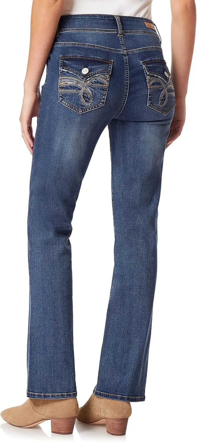 Angels Forever Young Women's Curvy Bootcut Mid-Rise Jeans (Standard and Plus)