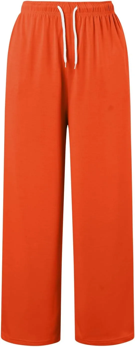 Baggy Tall Wide Legged Sweatpants for Women Fleece Lined 2024 Loose Wide Leg Joggers Casual Yoga Cozy Open Bottom