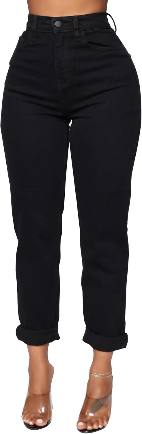 BessCops Women's Boyfriend Jeans Stretchy Ripped Distressed Denim Mom Jean Pants