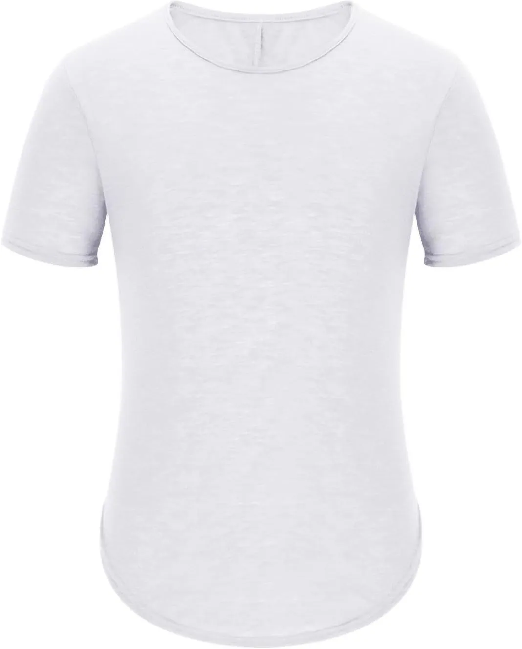 Big and Tall Mens Tshirts Casual Hipster Longline Extra Long Shirts Curve Hem Tees Gym Workout Muscle Shirts Tops
