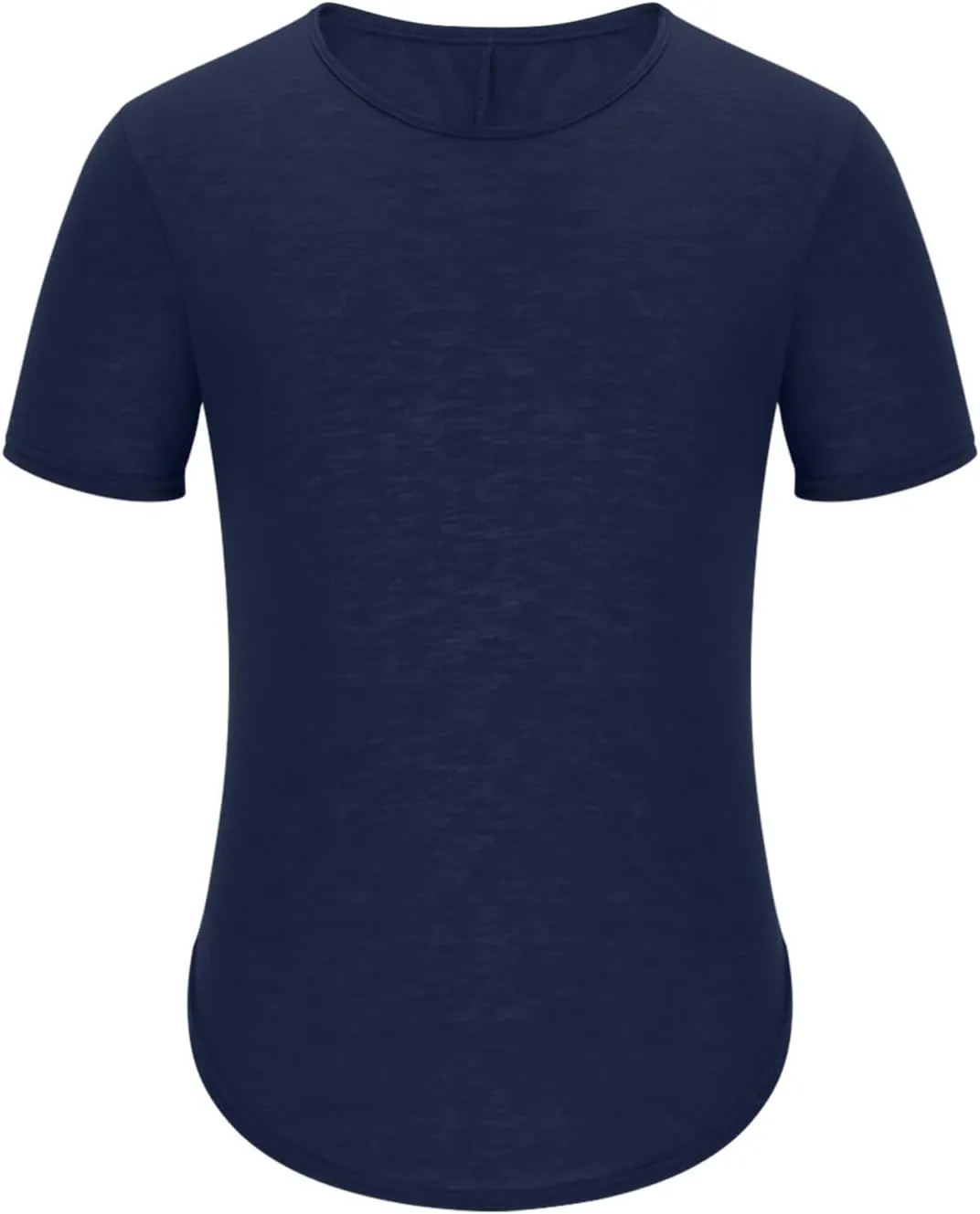 Big and Tall Mens Tshirts Casual Hipster Longline Extra Long Shirts Curve Hem Tees Gym Workout Muscle Shirts Tops