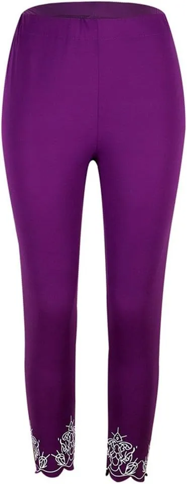 Butt Lift Capri Bottom High Waisted Leggings for Women High Rise Scrunch Butt Sports Tights Tummy Control Exercise