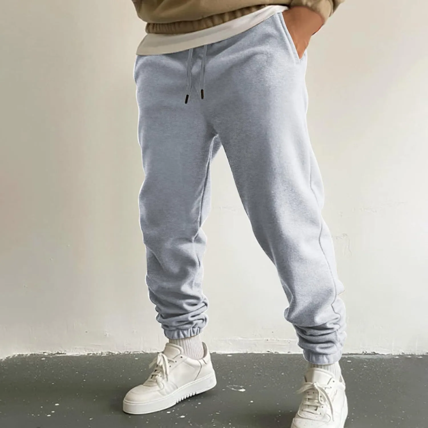 Cargo Pants for Men Big and Tall Fashion Joggers Comfortable Basic Pants Sport Daily Workout Pants Men's Lightweight
