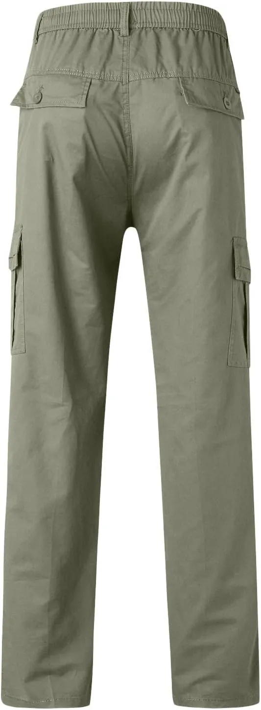 Cargo Pants for Men Relaxed Fit Open Bottom Workout Joggers Pants for Sports Jogging Training Gym Running Mens Autumn