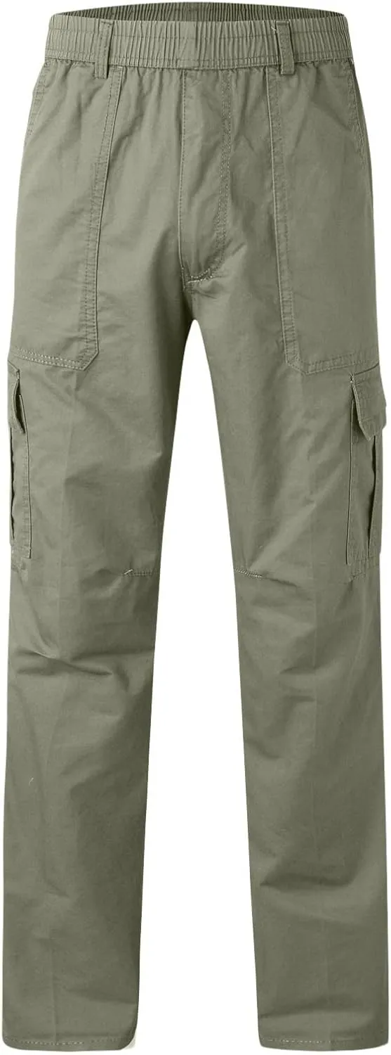 Cargo Pants for Men Relaxed Fit Open Bottom Workout Joggers Pants for Sports Jogging Training Gym Running Mens Autumn