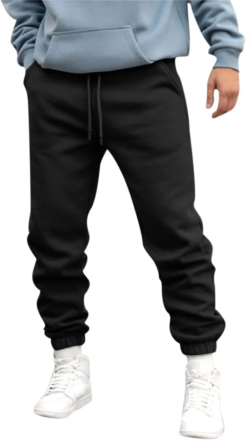 Cargo Sweatpants for Men Mens Lounge Pants Men's Slim Fit Gym Running Workout Pants Athletic Drawstring Jogger Pants
