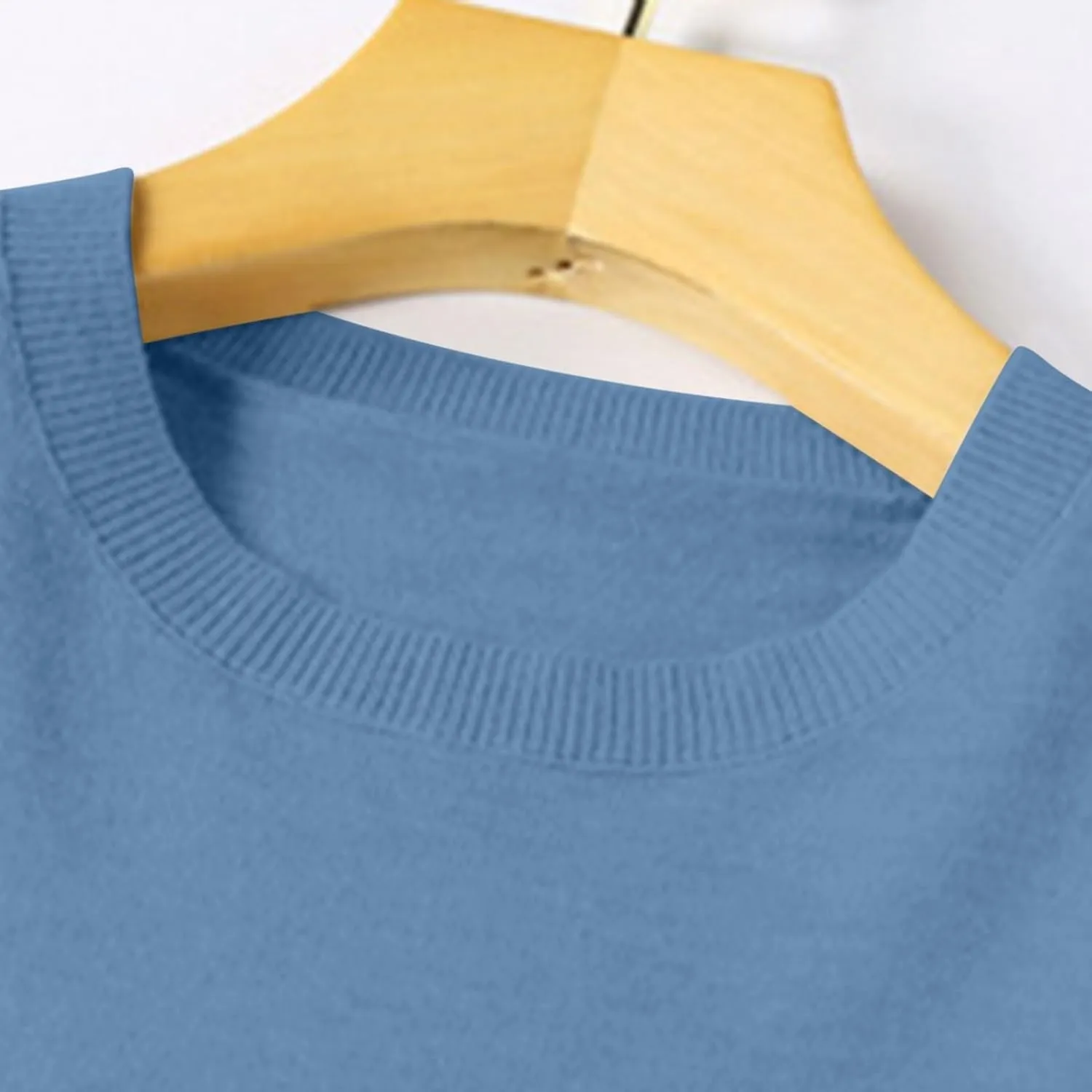 Cashmere Sweaters for Women Long Sleeve Crew Neck Loose Pullover Tops Warm Cozy Lightweight Wool Knit Sweater