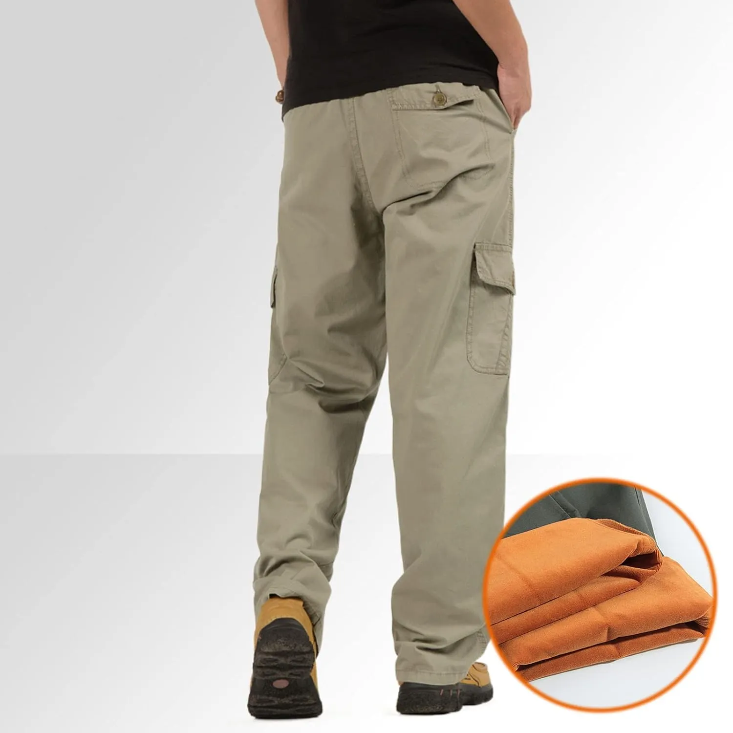 GIERIDUC Men Outdoor Cargo Pant Best Travel Pants for Long Flights Men's Mens Long Underwear Pants Mens Khaki Pants Outdoor