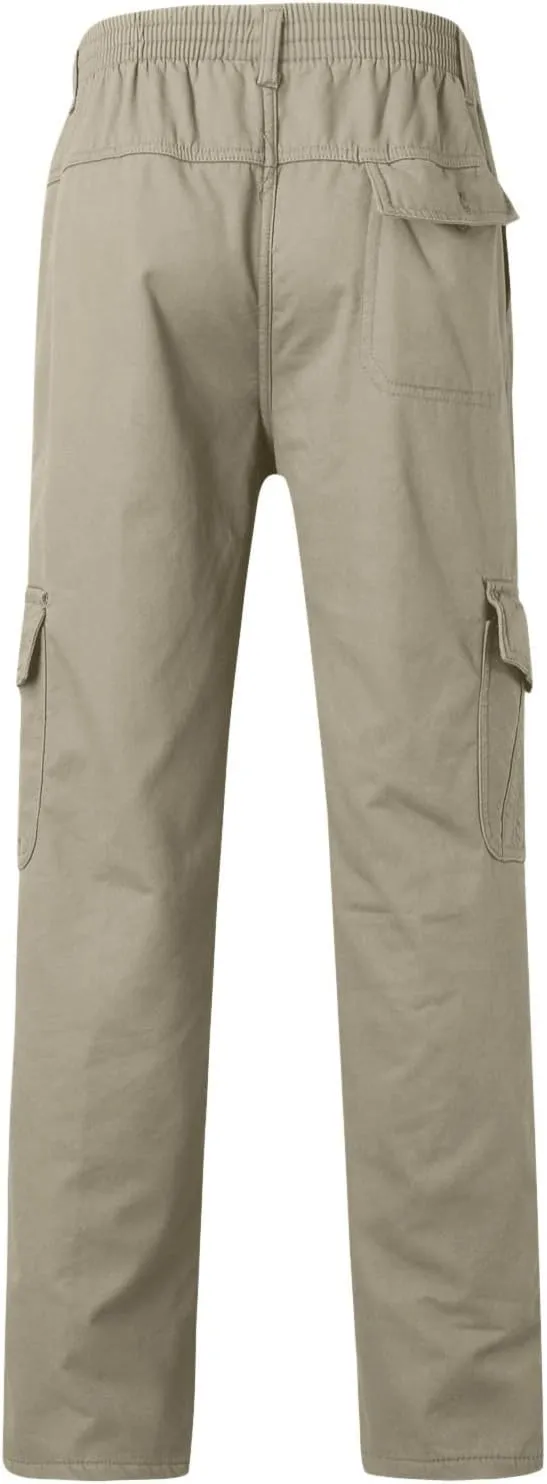 GIERIDUC Men Outdoor Cargo Pant Best Travel Pants for Long Flights Men's Mens Long Underwear Pants Mens Khaki Pants Outdoor
