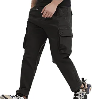 GIERIDUC Mens Casual Pants Relaxed Fit Black and White Plaid Pants Men's Mens Casual Pants Slim Fit Mens Long Jogging Pants