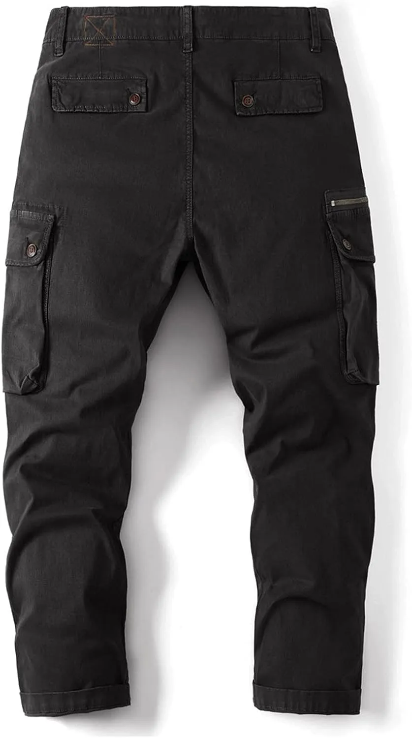 GIERIDUC Mens Casual Pants Relaxed Fit Black and White Plaid Pants Men's Mens Casual Pants Slim Fit Mens Long Jogging Pants