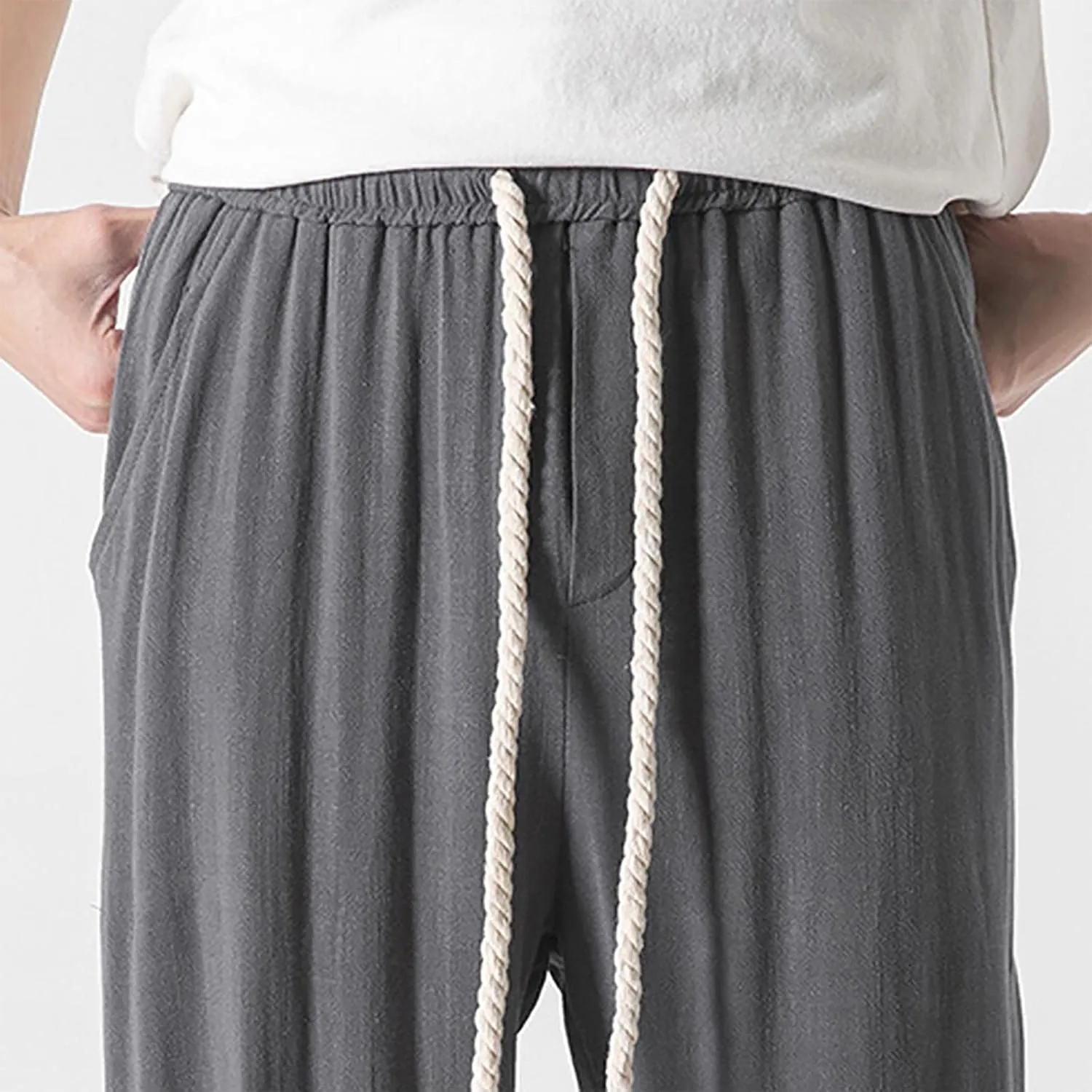 GIERIDUC Men's Pleated Front Dress Pants Mens Big and Tall Thermal Pants Mens Cotton Exercise Pants Mens Cotton Jersey Pants