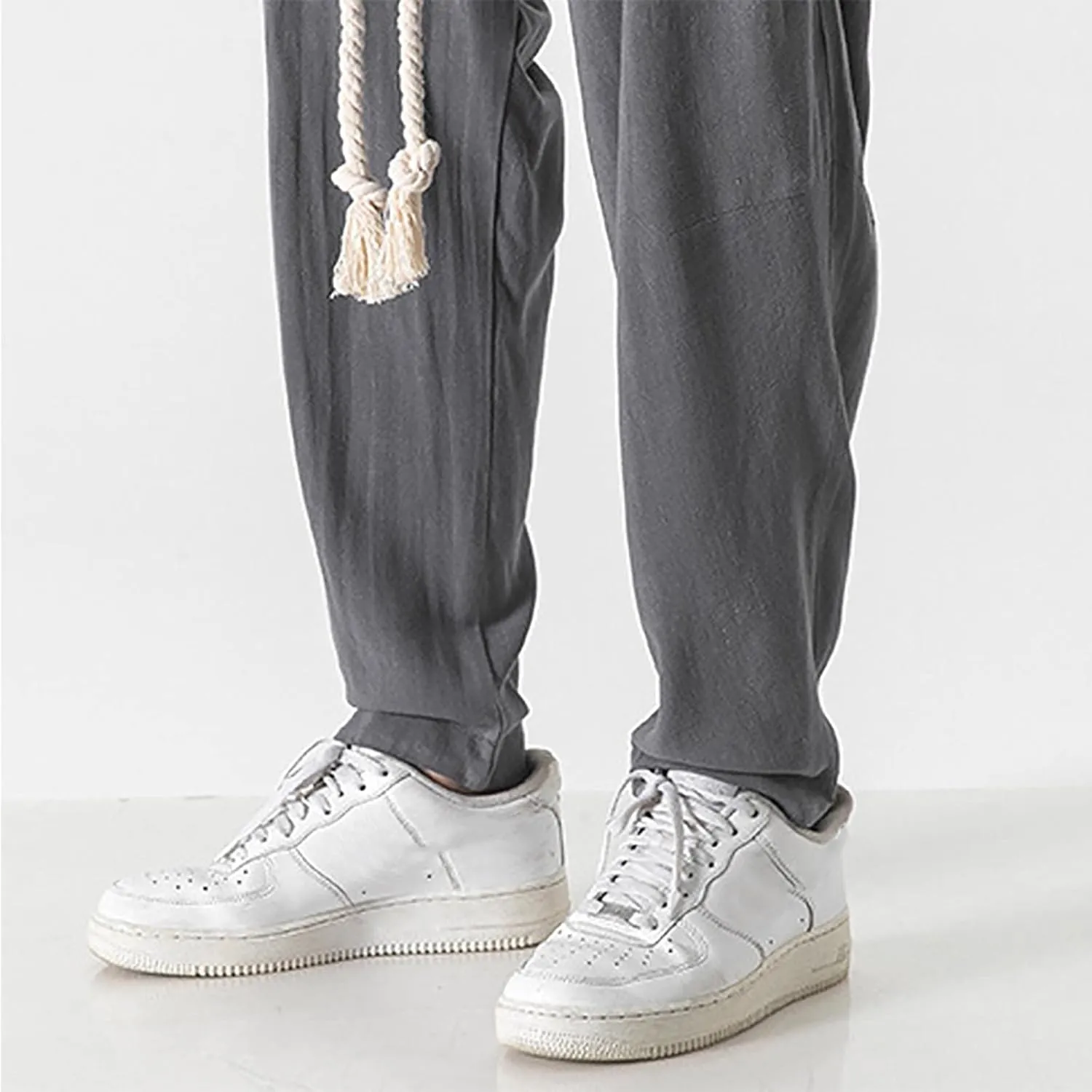 GIERIDUC Men's Pleated Front Dress Pants Mens Big and Tall Thermal Pants Mens Cotton Exercise Pants Mens Cotton Jersey Pants