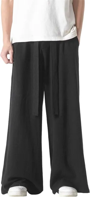 GIERIDUC Men's Pleated Front Dress Pants Mens Big and Tall Thermal Pants Mens Cotton Exercise Pants Mens Cotton Jersey Pants