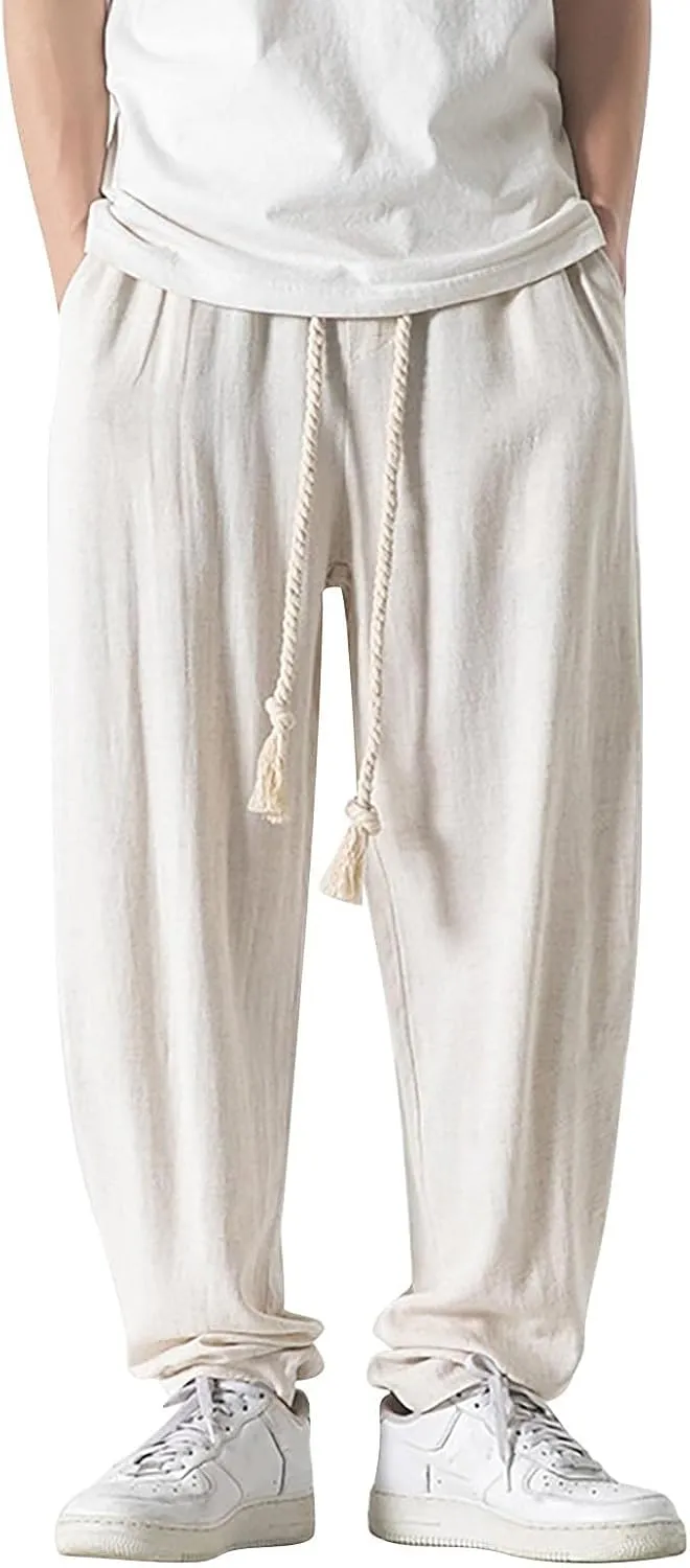 GIERIDUC Men's Pleated Front Dress Pants Mens Big and Tall Thermal Pants Mens Cotton Exercise Pants Mens Cotton Jersey Pants