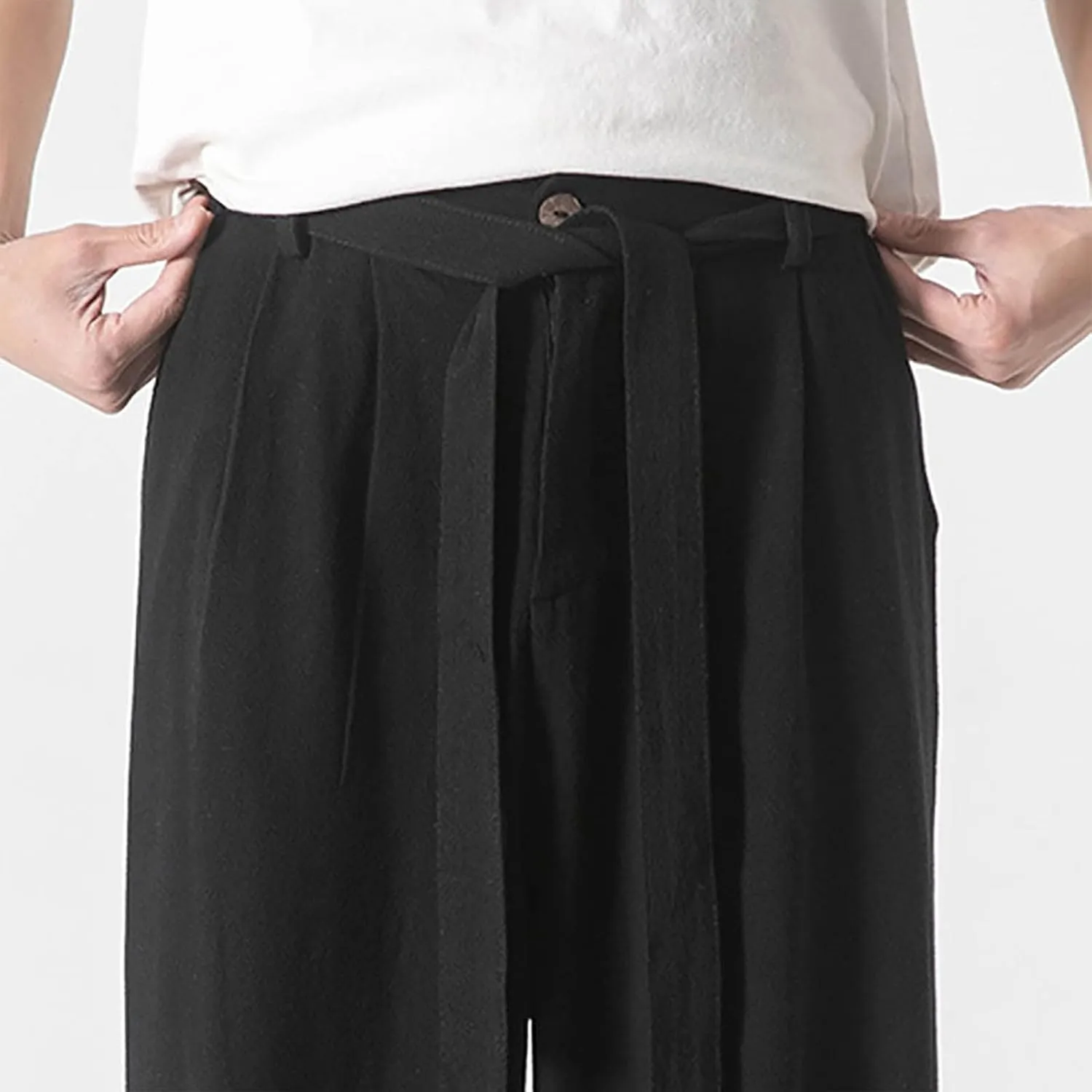 GIERIDUC Men's Pleated Front Dress Pants Mens Big and Tall Thermal Pants Mens Cotton Exercise Pants Mens Cotton Jersey Pants