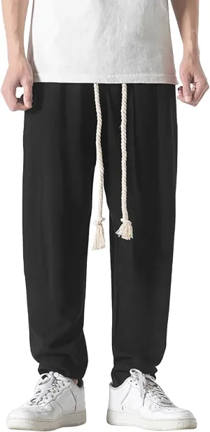 GIERIDUC Men's Pleated Front Dress Pants Mens Big and Tall Thermal Pants Mens Cotton Exercise Pants Mens Cotton Jersey Pants
