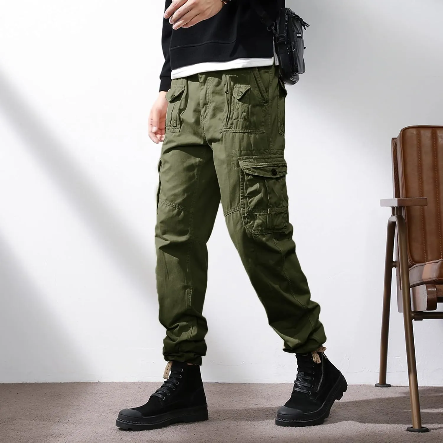 GIERIDUC Polka Dots Dress Pants for Men's Mens Sweat Pants Elastic Bottom Mens Checkered Dress Pants Basketball Sports Cards