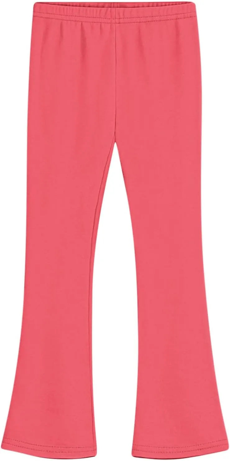 Girls Bell Bottom Stretch Yoga Pants High Waisted Flare Leggings Workout Lounge Trousers 2-13Y