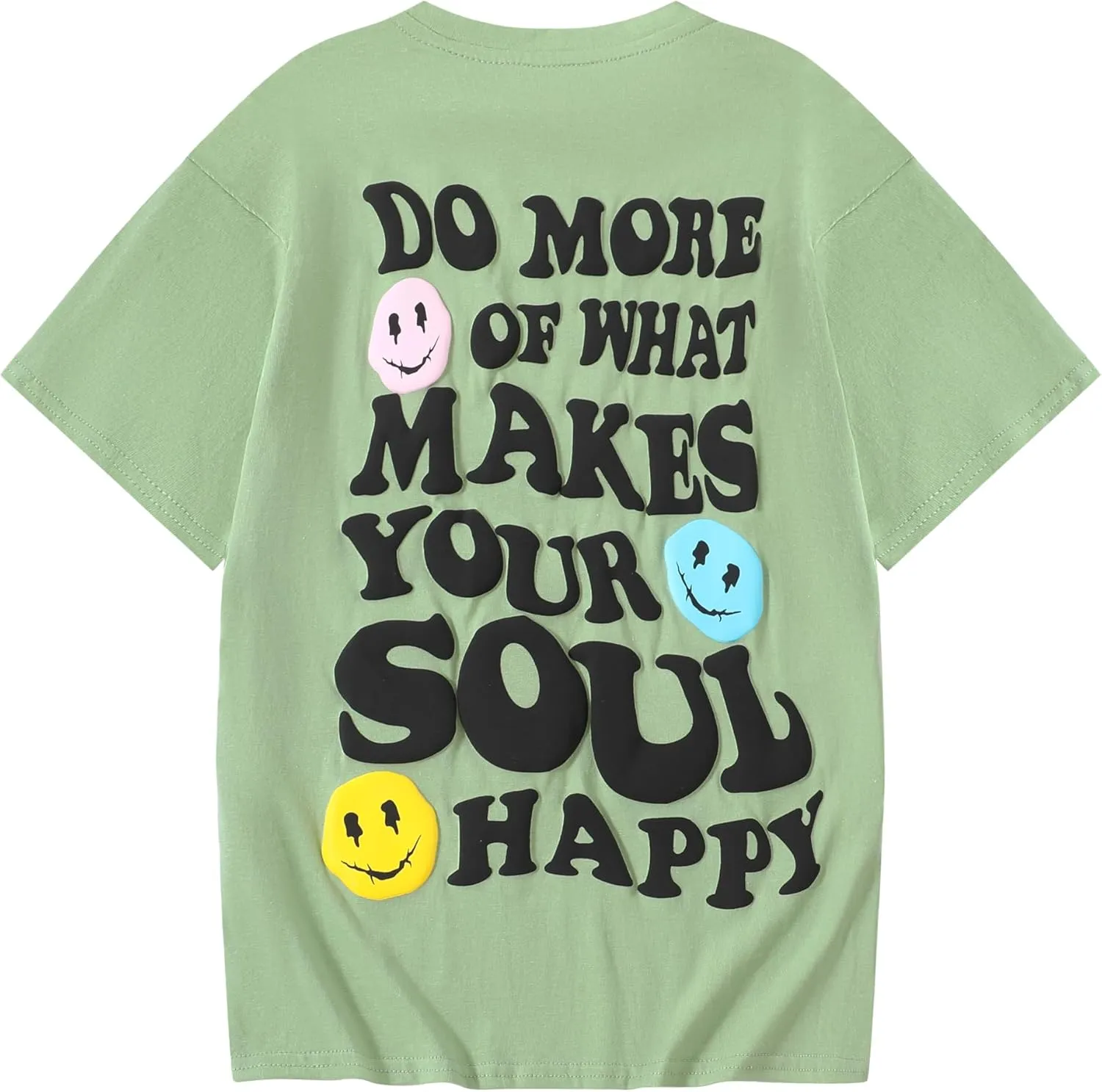 Girl's Letter Print Graphic T Shirts Short Sleeve Cute Shirts Oversized Loose Tee Summer Tops
