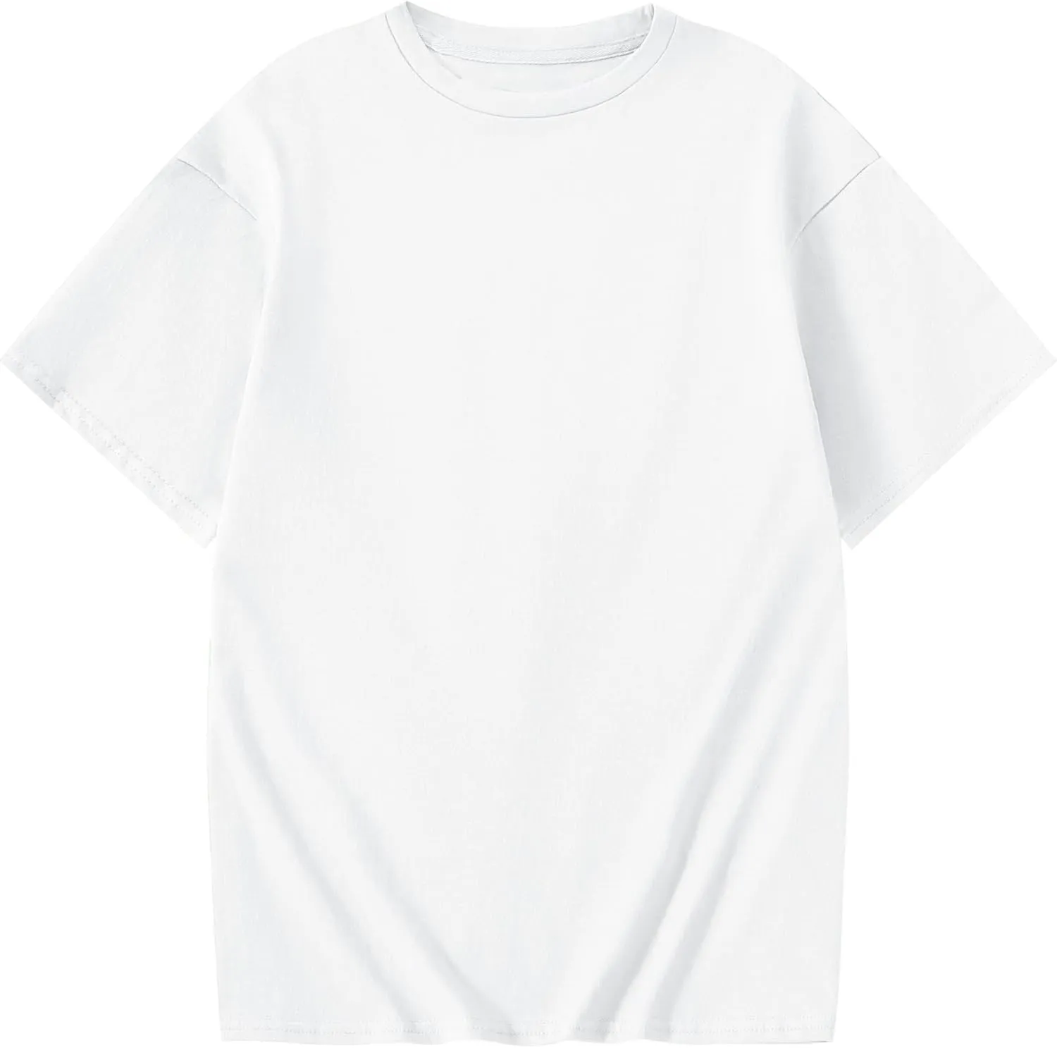 Girl's Letter Print Graphic T Shirts Short Sleeve Cute Shirts Oversized Loose Tee Summer Tops