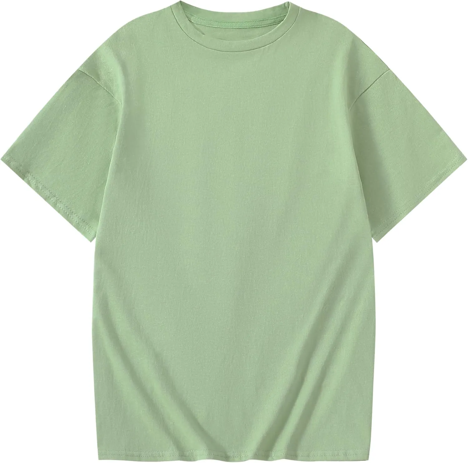 Girl's Letter Print Graphic T Shirts Short Sleeve Cute Shirts Oversized Loose Tee Summer Tops
