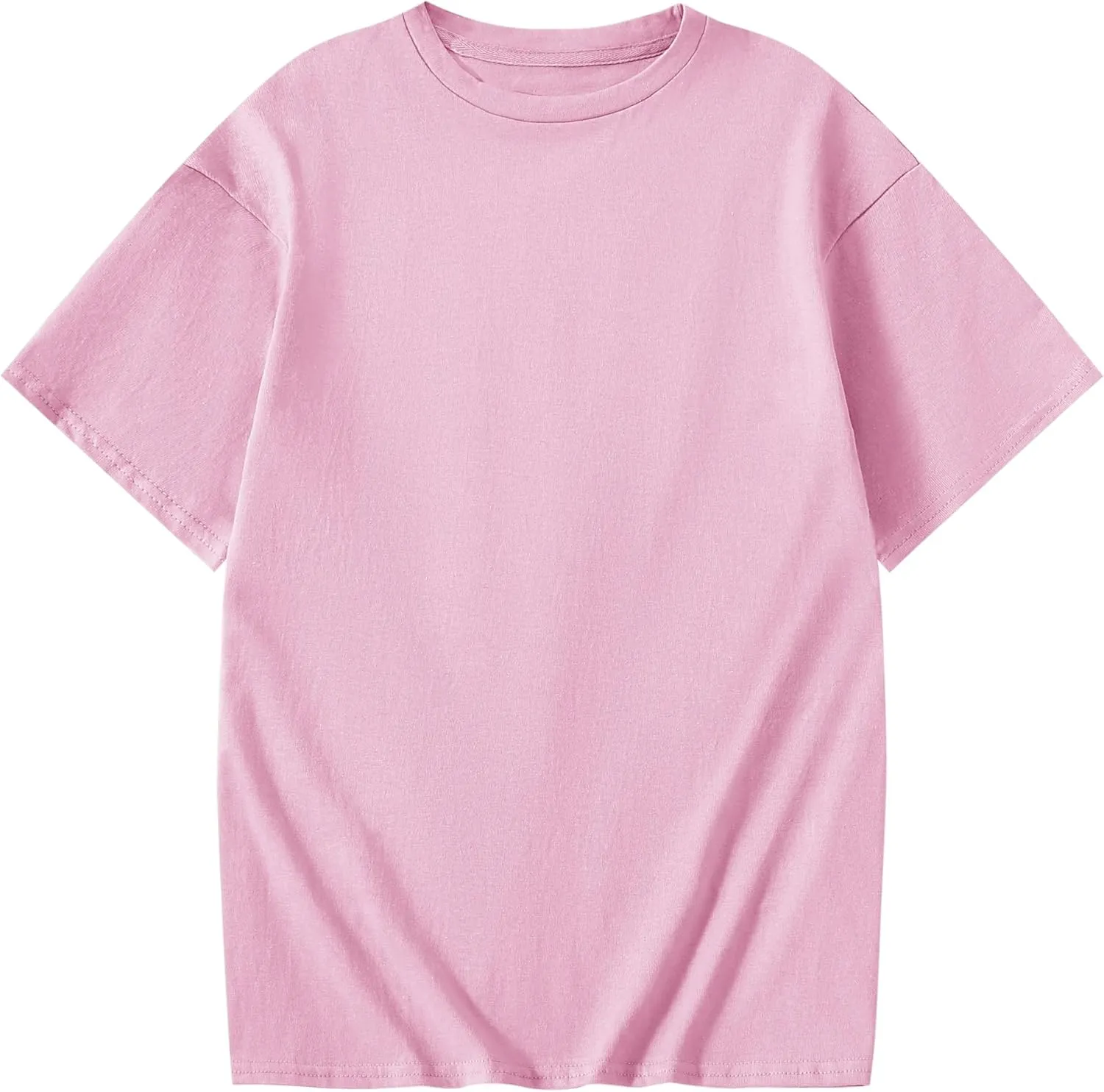 Girl's Letter Print Graphic T Shirts Short Sleeve Cute Shirts Oversized Loose Tee Summer Tops
