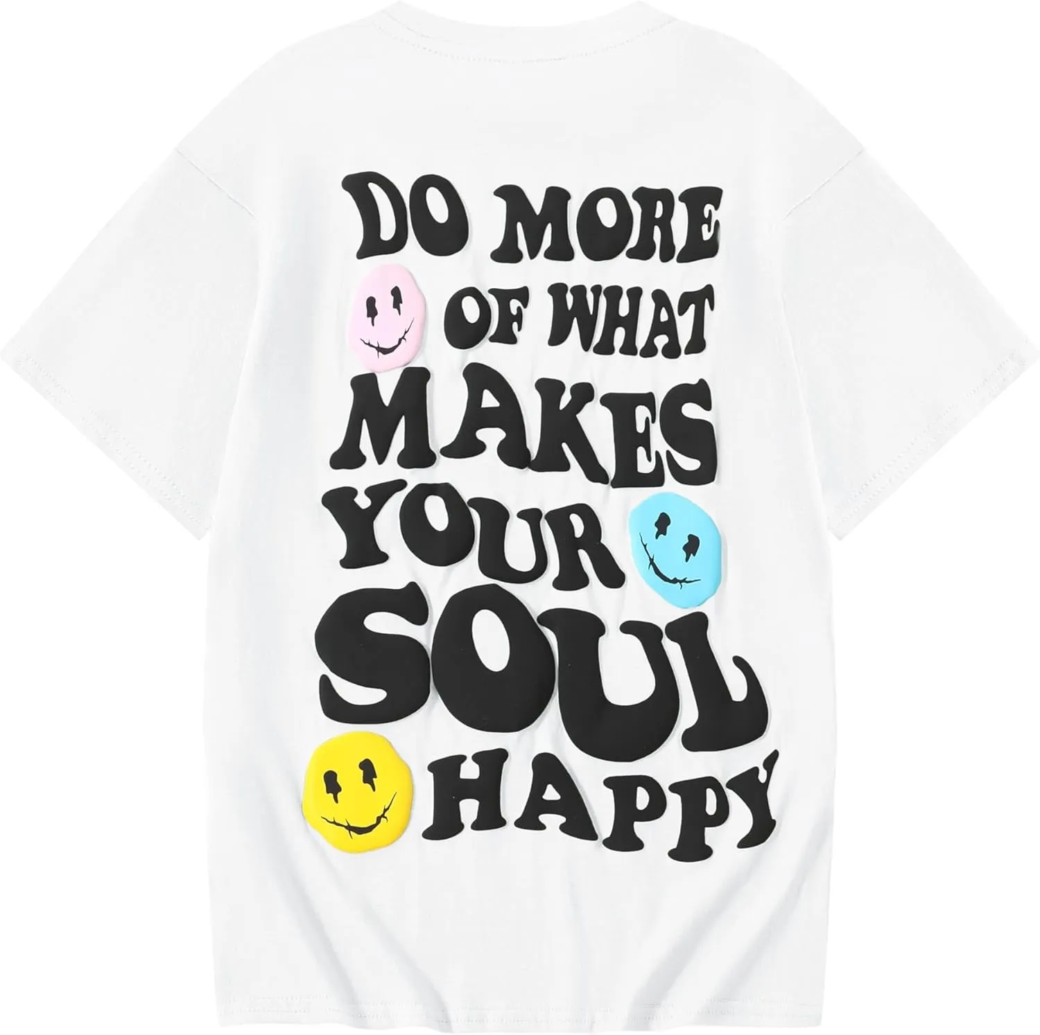 Girl's Letter Print Graphic T Shirts Short Sleeve Cute Shirts Oversized Loose Tee Summer Tops