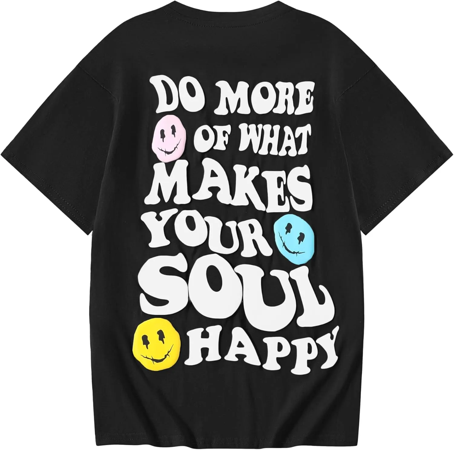 Girl's Letter Print Graphic T Shirts Short Sleeve Cute Shirts Oversized Loose Tee Summer Tops