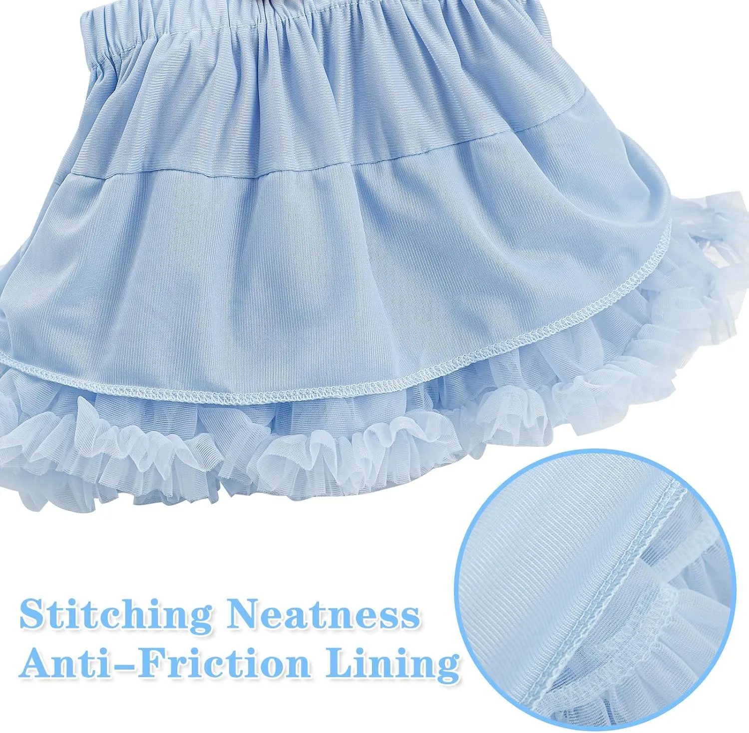 Girls Tutu Dress Layered Tulle Ruffle Skirt Princess Tutu Dance Outfit Party Birthday