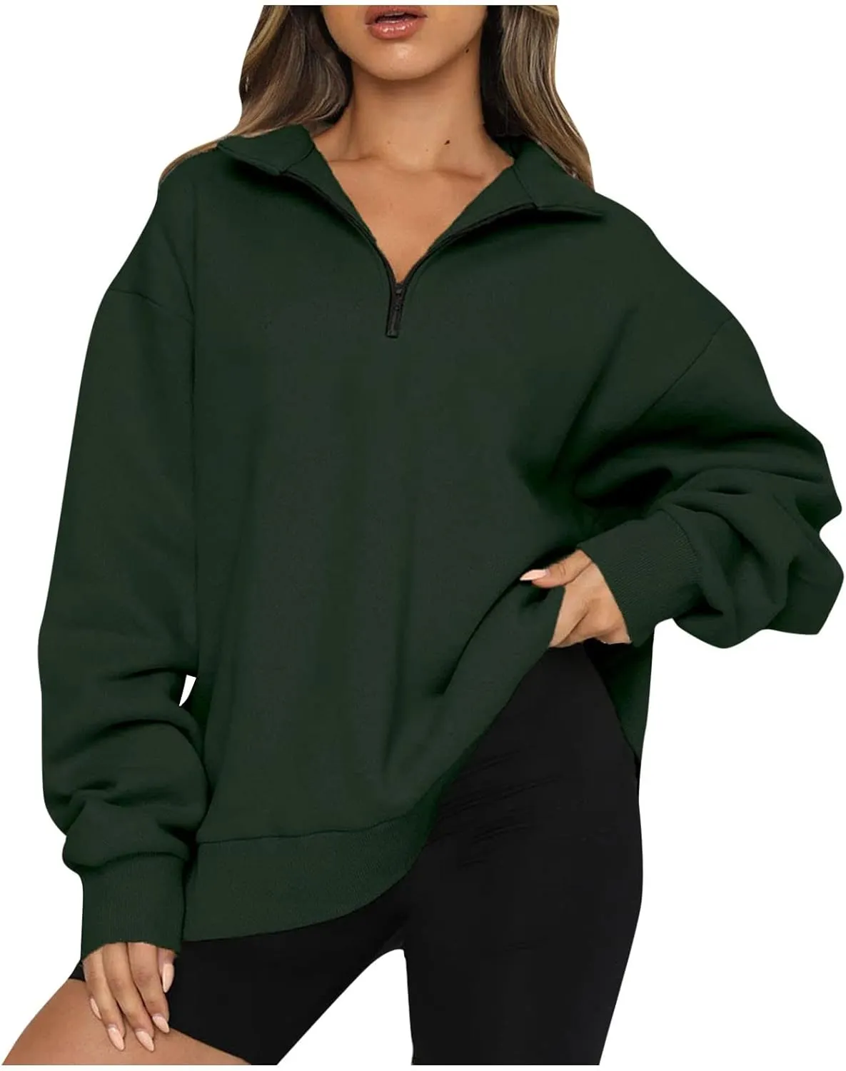 GOFULY 1/4 Zip Sweatshirt Women Fall Pink Graphic Sweatshirts Trendy Preppy Long Sleeve Pullover Winter Lightweight Clothes