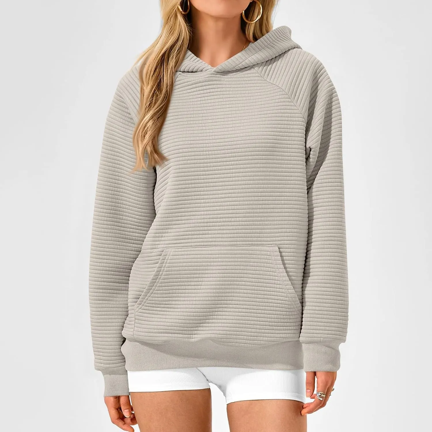 Hoodies For Teen Girls Long Sleeve Western Sweatshirts Knit Fall Sweaters Casual Solid Tunic Pullover With Pocket