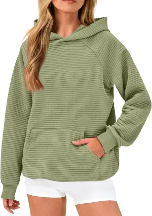 Hoodies For Teen Girls Long Sleeve Western Sweatshirts Knit Fall Sweaters Casual Solid Tunic Pullover With Pocket