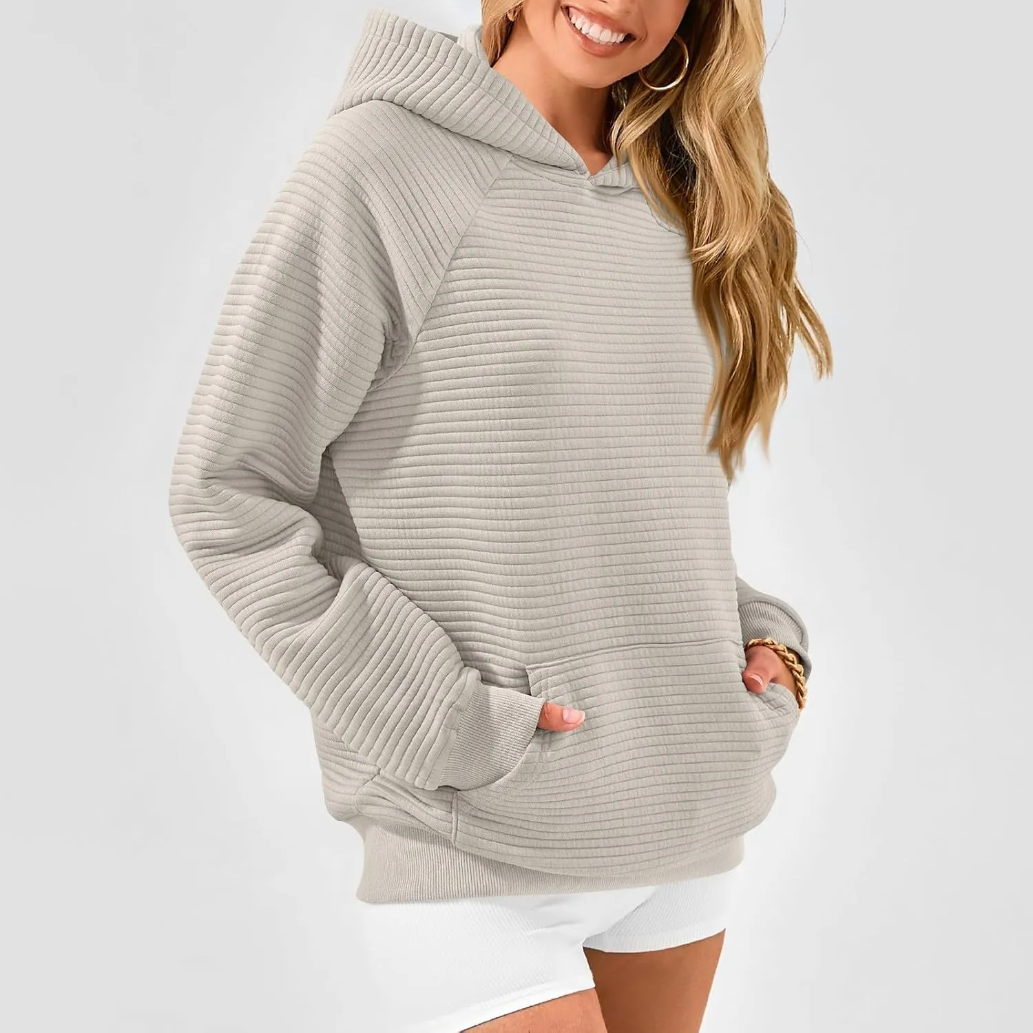 Hoodies For Teen Girls Long Sleeve Western Sweatshirts Knit Fall Sweaters Casual Solid Tunic Pullover With Pocket