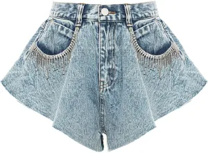 Jeans Shorts Women High Waist Oversizeded Denim Shorts Wide Leg Cowboy Shorts Sexy Springy Streetwear Jeans Shorts