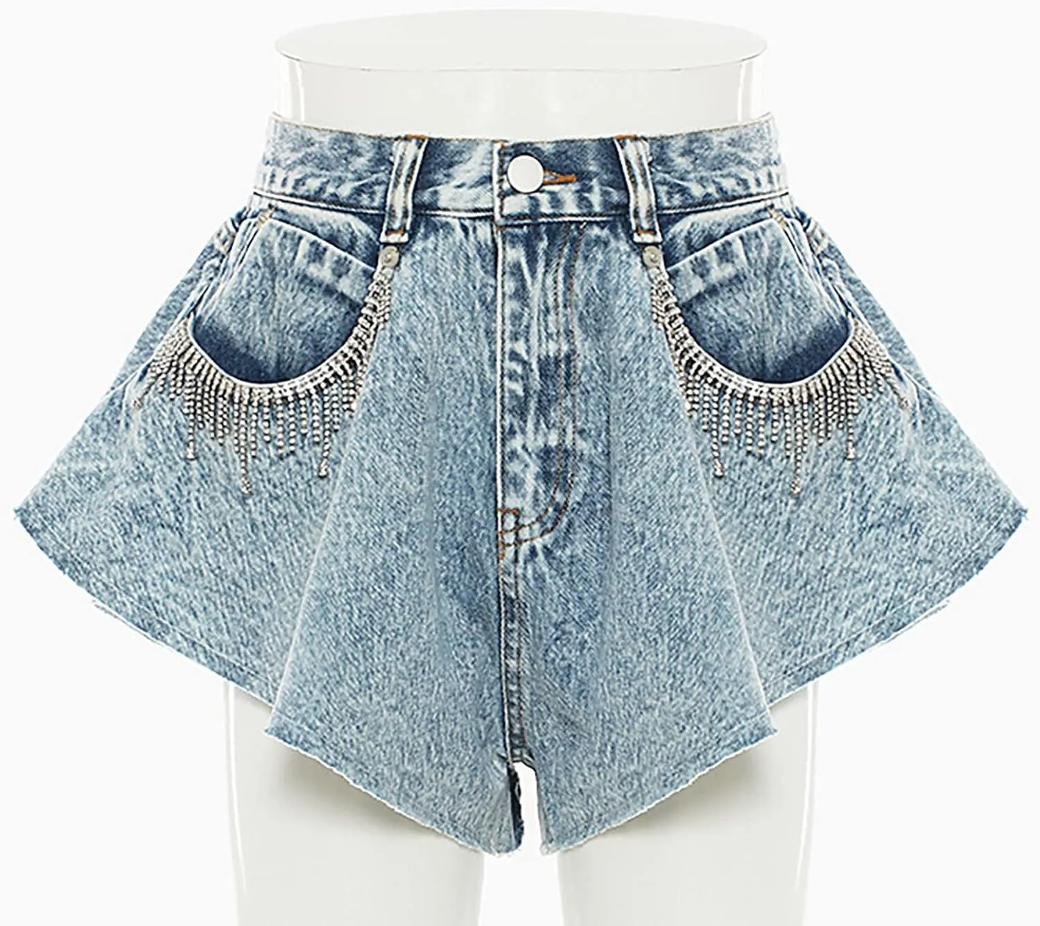 Jeans Shorts Women High Waist Oversizeded Denim Shorts Wide Leg Cowboy Shorts Sexy Springy Streetwear Jeans Shorts