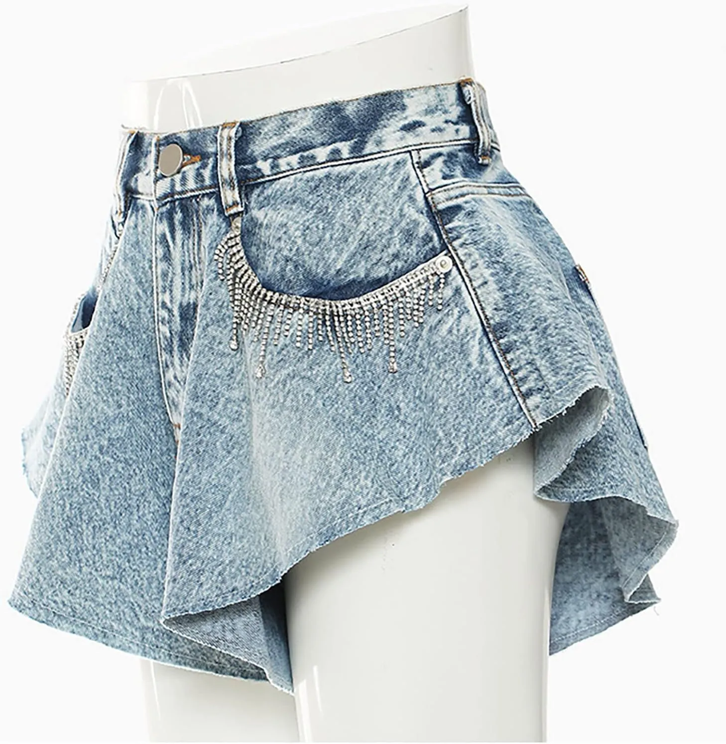 Jeans Shorts Women High Waist Oversizeded Denim Shorts Wide Leg Cowboy Shorts Sexy Springy Streetwear Jeans Shorts