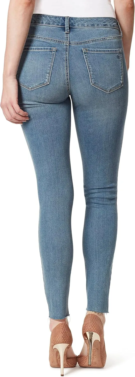 Jessica Simpson Womens Kiss Me Denim Mid Rise Jeans