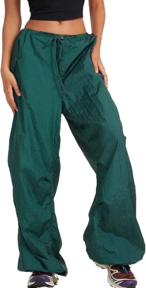 KMBANGI Women Oversized Cargo Pants Drawstrings Casual Loose Wide Leg Trousers Baggy Low Waist Sweatpants Cinch Joggers