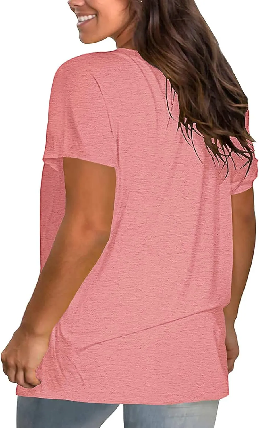 Lastesso Womens Tshirts Basic Solid Oversized Pullovers Casual Crewneck Short Sleeve Summer Tees Shirt Soft Homewewar