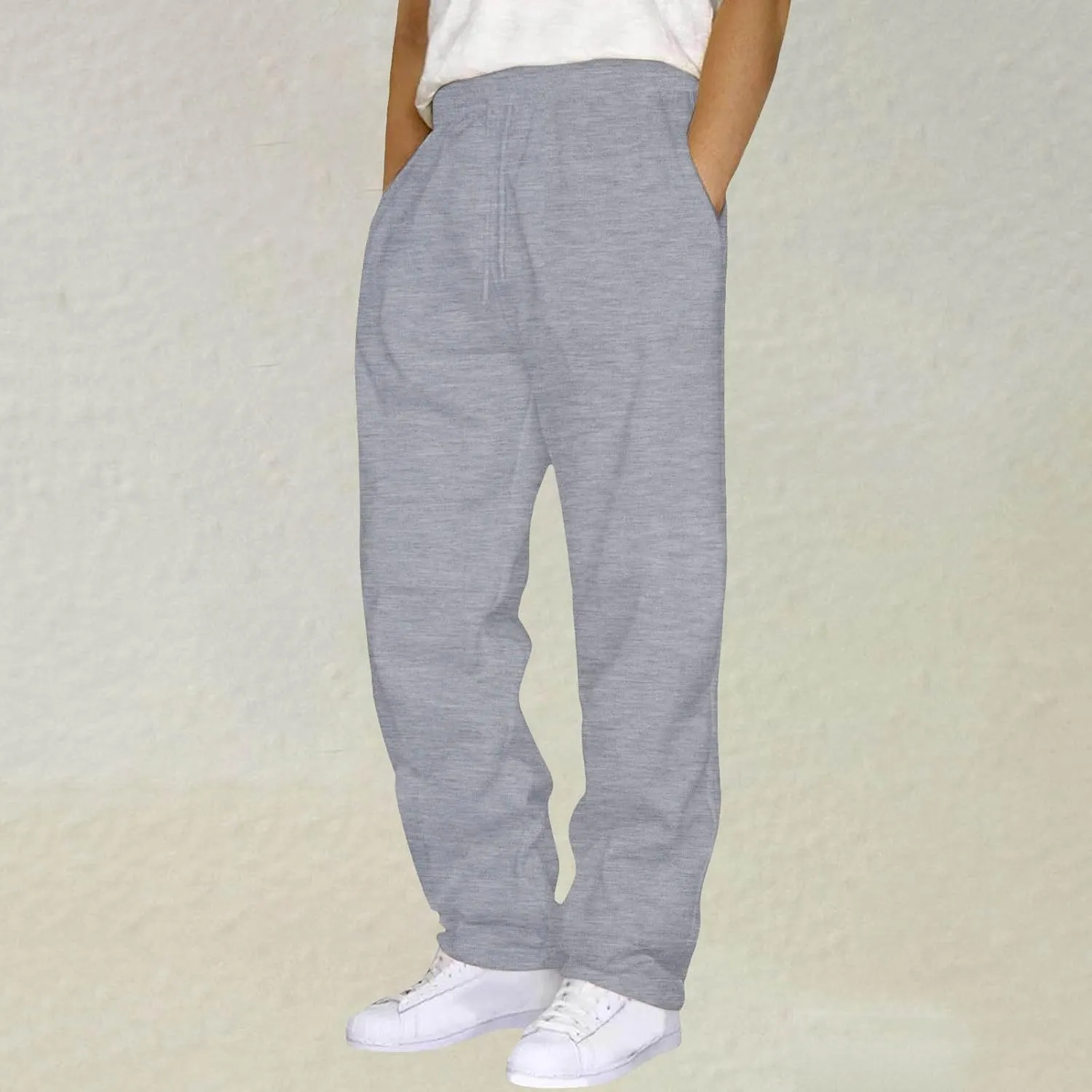 Men Cargo Pants with Pockets Stretch Drawstring Elastic Waist Sweatpants Tall Regular Fit Pants Tall Joggers Trousers
