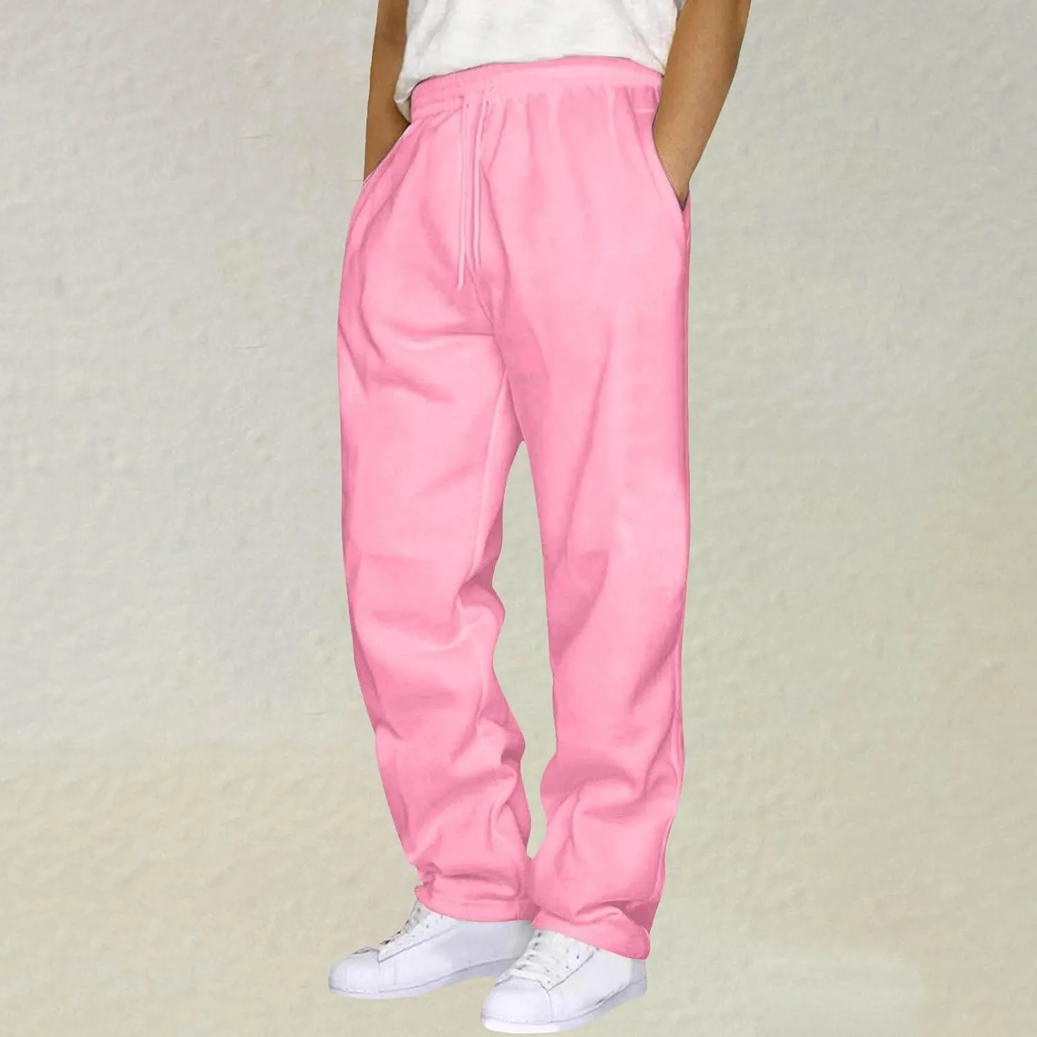 Men Cargo Pants with Pockets Stretch Drawstring Elastic Waist Sweatpants Tall Regular Fit Pants Tall Joggers Trousers