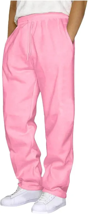 Men Cargo Pants with Pockets Stretch Drawstring Elastic Waist Sweatpants Tall Regular Fit Pants Tall Joggers Trousers