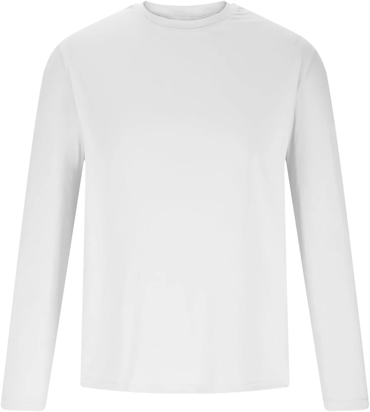 Men Long Sleeve Shirts Sun Protective Summer T Shirts Crew Neck Hiking Tee Shirts Comfy Breathable Tees for Running