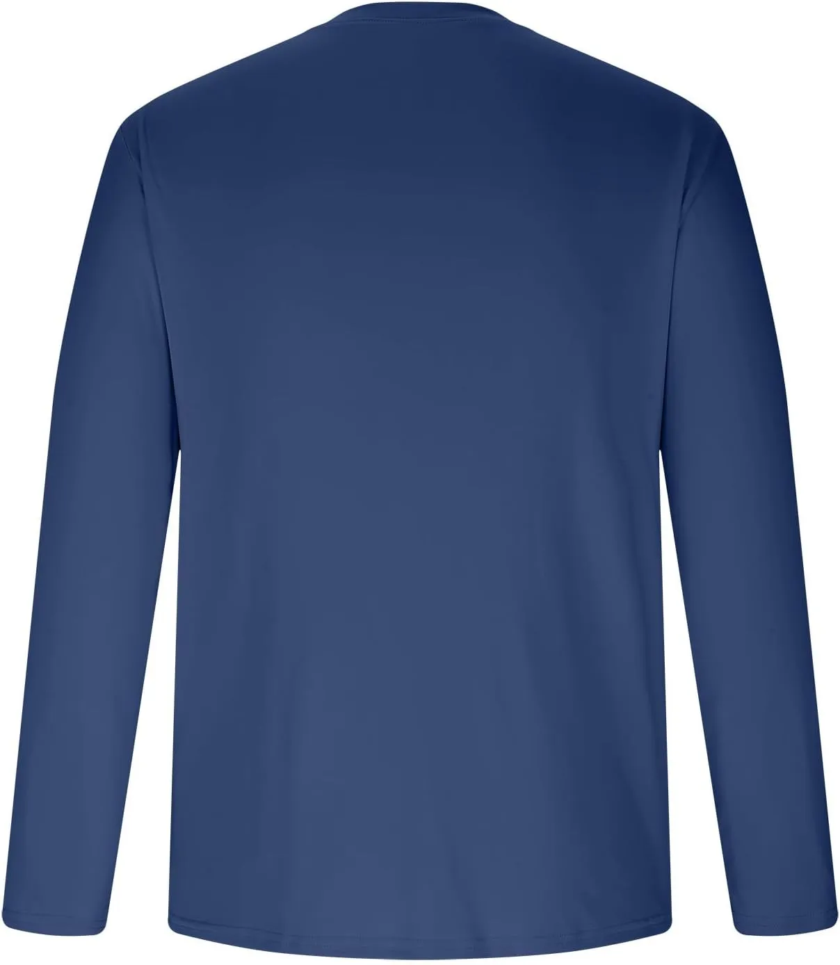 Men Long Sleeve Shirts Sun Protective Summer T Shirts Crew Neck Hiking Tee Shirts Comfy Breathable Tees for Running