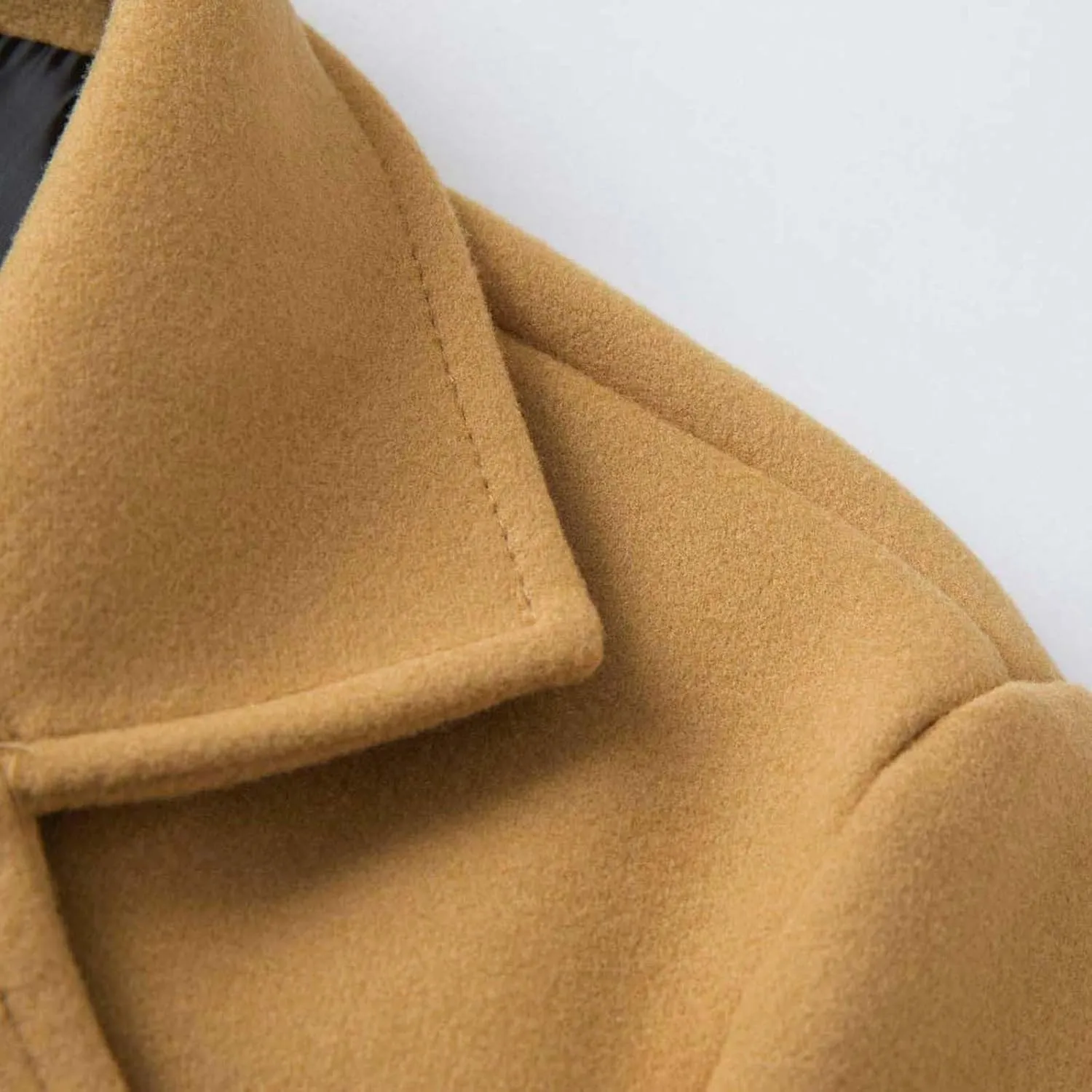 Men's Business Casual Long Trench Coat Classic Double Breasted Wool Blend Pea Coat Warm Winter Overcoat with Pockets