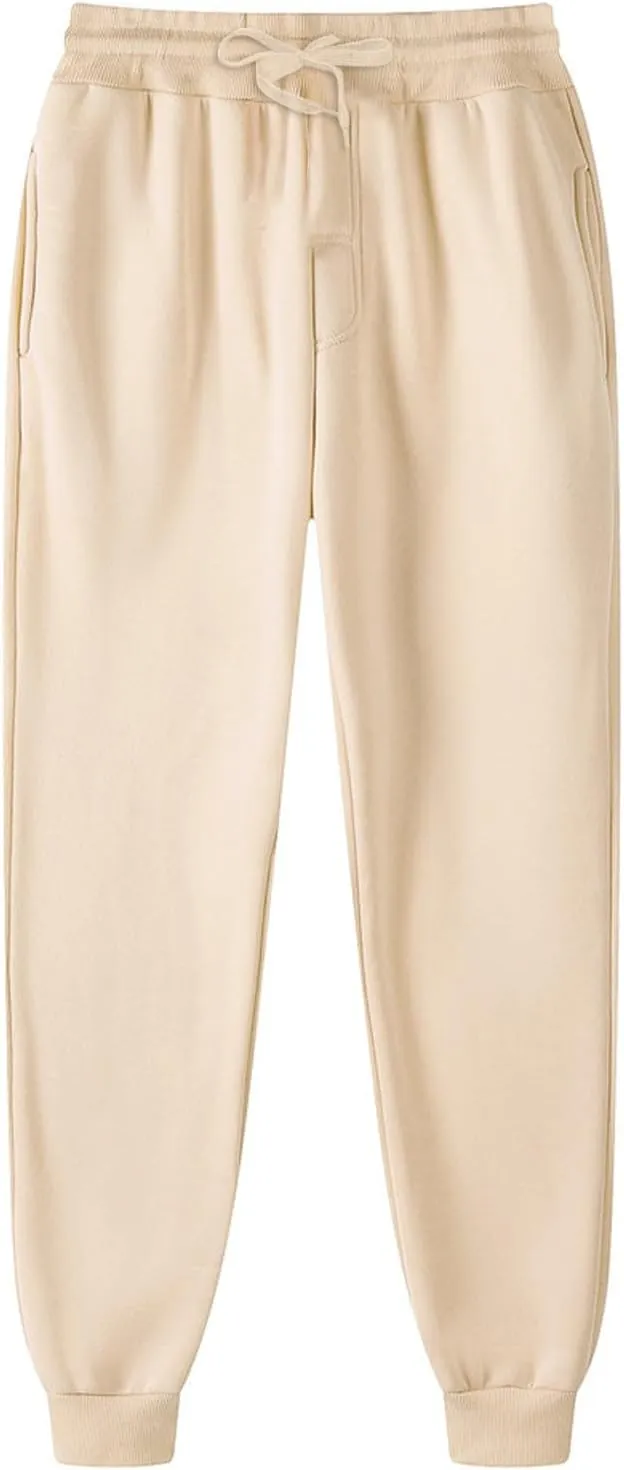 Mens Cargo Pants 2023 Casual Drawstring Joggers with Pocket Solid Color Work Sweatpant Outdoor Adjustable Pants
