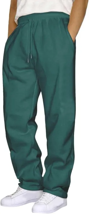 Mens Cargo Pants Casual Elastic Joggers Athletic Pants Straight Sweatpants Athletic Lounge Trousers with Pockets