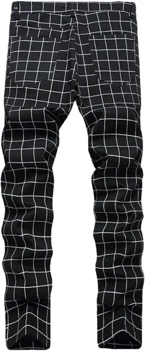 Men's Classic Multi-Pocket Relaxed Straight Leg Plus Size Fashion Pants Straight Mid Rise Jeans Men's Pants Jeans